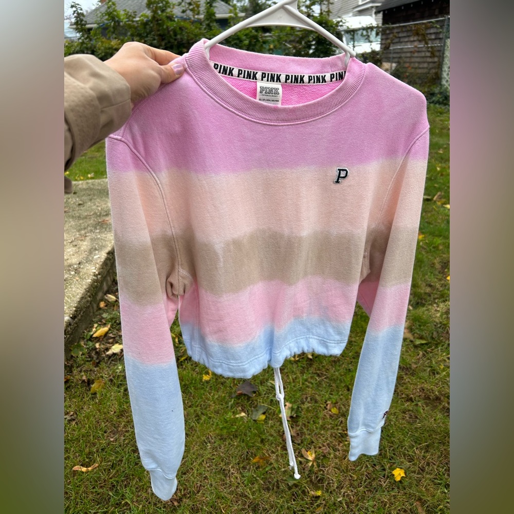PINK victoria secret tye dye crop top